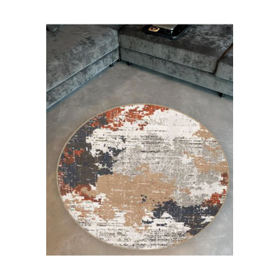 Tapis rond lavable à la machine