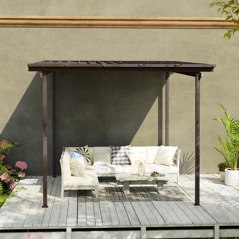 2.55m x 3m x 2.95m Metal Pergola