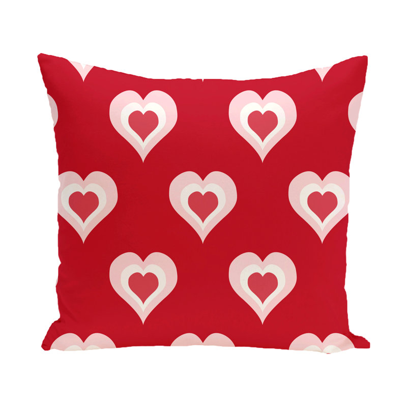 Coussin d'extérieur carré, H 20 po x l 20 po, Rouge