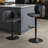 Zager Swivel Adjustable Height Bar Stool, Modern PU Leather Kitchen Island Counter Bar Chair-293991863