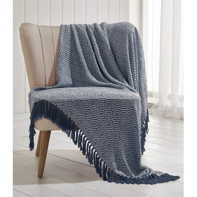 Laoise Throw Blanket with Tassel Trim
