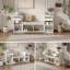 Banc de rangement polyvalent pour entrée avec coussin et compartiments multifonctionnels pour des espaces de vie organisés-304149581