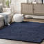 Tapis bleu touffeté à la main Assar-94523263