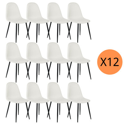 Outdoor Upholstered Chairs (Set of 12)