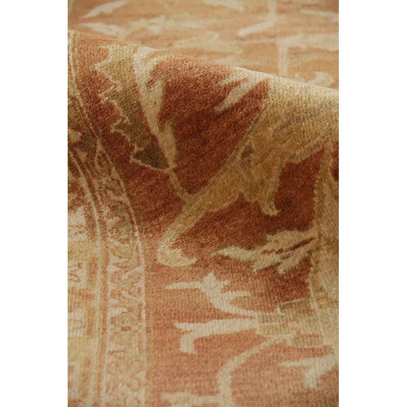 Antique Weave Oushak Hand Woven Wool Oriental Area Rug, Rectangle 10' x 14'