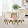 Gregg 6 - Person Dining Table Sets With 52'' Round Table & 6 Upholstered Solid Wood Chairs