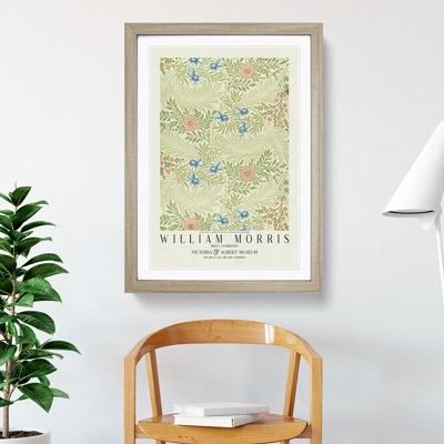 Larkspur Pattern with Border by William Morris - Picture Frame Painting