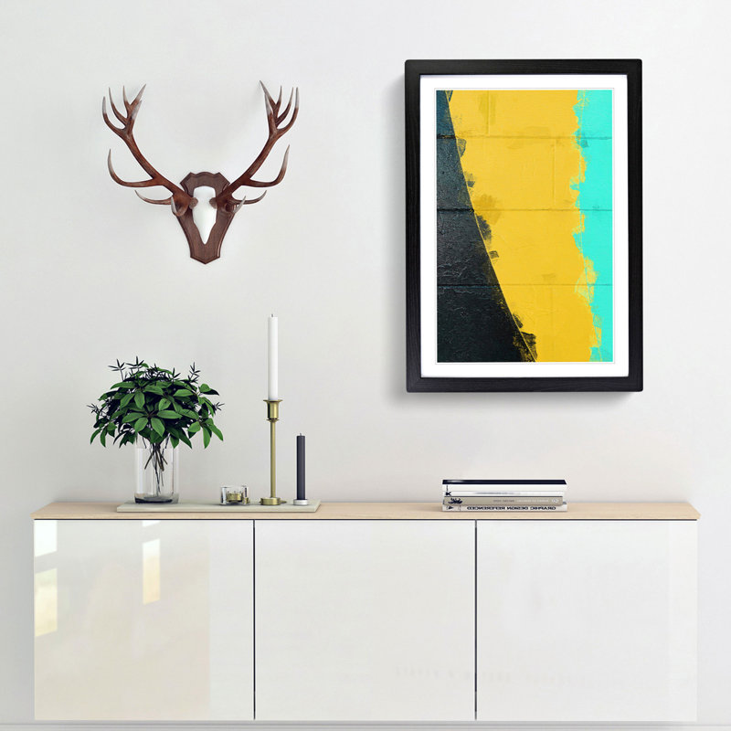 Triumph in Abstract - Framed Print, Black, 76cm H x 50cm W x 2cm D