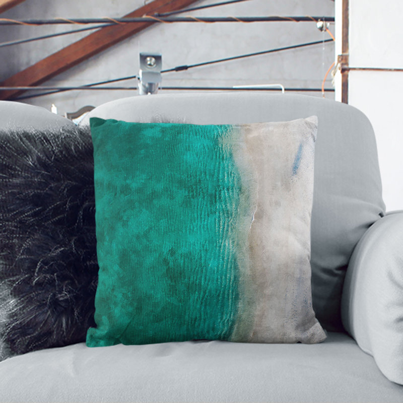 Square Cushion, 40cm H x 40cm W x 15cm D, Stone