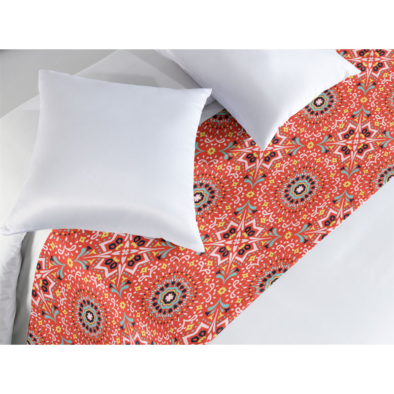 Chemin de lit Ambesonne Boho Talavera Inspire, Très grand lit