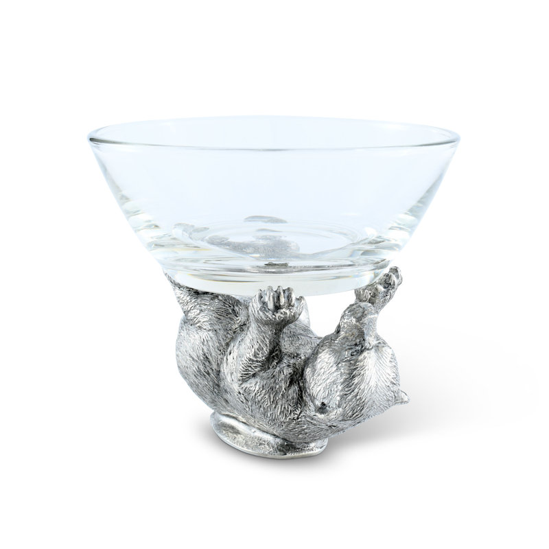 Woodland Creatures Glass Dessert Bowl