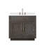Ensemble de meuble-lavabo simple avec plateau en marbre de culture et robinet-404858918