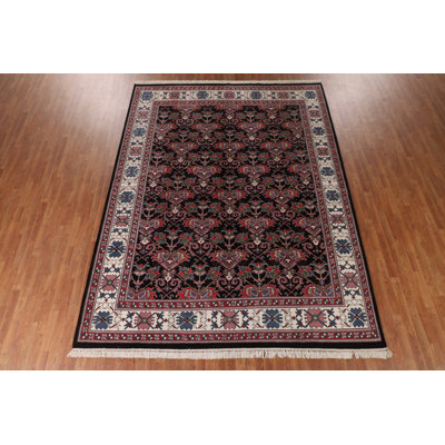 Tapis oriental noir All-Over 9x12
