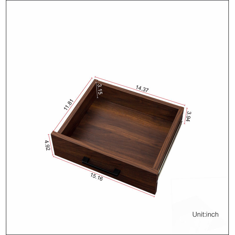 Bar à vin brun modulaire avec rangement de 24 bouteilles en noyer, parfait pour recevoir et organiser votre collection de vins.