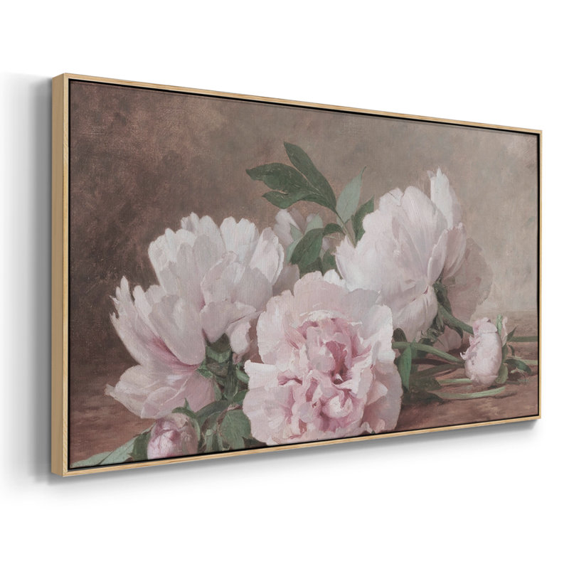 Botanical Series-CDXL- Toile tendue avec châssis tendue, prête à être accrochée, Naturel, H 21 po x l 41 po
