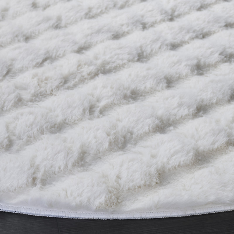 Tapis Faux Rabbit Bubble 100 Performance, Rond 6 pi