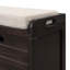 Banc de rangement avec panier amovible et 2 tiroirs-786253516