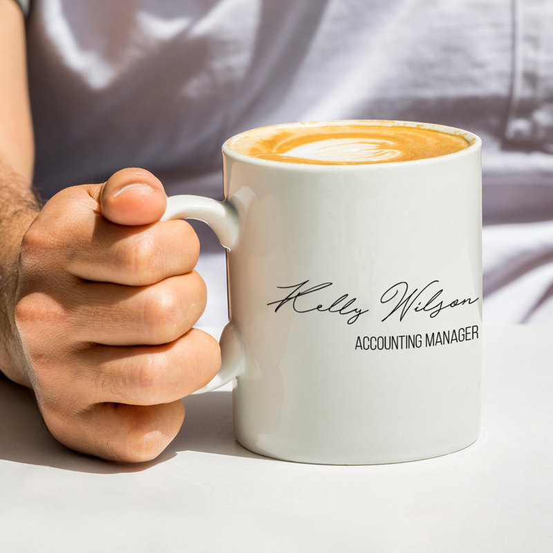 Porcelain Coffee Mug, Yes