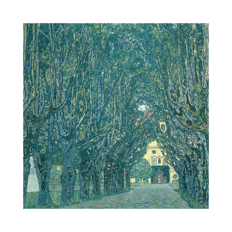 Avenue In The Park Of Schloss Kammer, 1912 by Gustav Klimt - Painting on Canvas, Wrapped Canvas