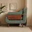 Space Saving  Folding Sofa Chair, Metre Wide, Converts to Single Bed, Adjustable Recliner with Armrests for Small Spaces, Living Room, Apartment, Study-1221670527
