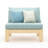 Sehrish Acacia Outdoor Armless Lounge Chair , Sunbrella® Cushions Included-1661514283