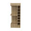 Armoire de bar 46 po à 3 coins de 46 po pour salon - 14 bouteilles et armoire de rangement contemporaine-607438730