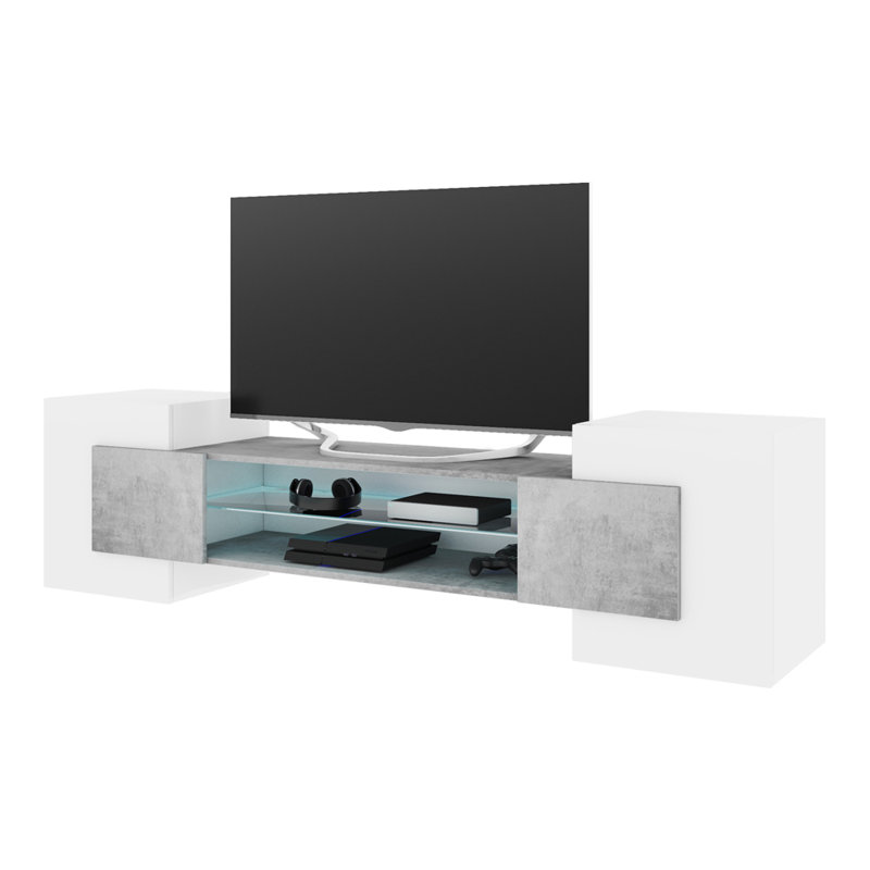 Shaughan Unfinished Entertainment Centre for TVs up to 40", White/Concrete