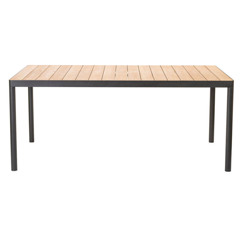 Bois de teck massif, 29.5" H x 110.25" W x 39.38" D, Anthracite