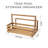 Willow Creek Designs 1 Gallon Water Resistant Teak Solid Wood Deck Box in Brown