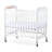 Serenity Compact Fixed-Side Clearview Crib, 2 Panel (White)