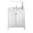 Queen 30" Sink Carrara Engineered Marble Countertop Bath Vanity with Faucet-2018475621-2018475619