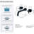 Wall Mounted Optional 2-handle Bathroom Faucet