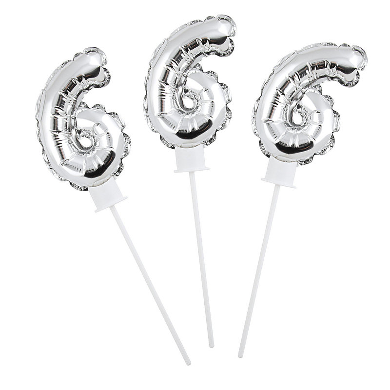 6 ballons en mylar 6 "Fun Express