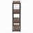 Industrial Style 1Pc Bookshelf Black Metal Frame Wooden Weathered Oak Finish Home Office Furniture