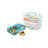 Sterilite Stack and Carry 3 Layer Handle Box, Tray, Small Storage Latch Lid Container to Organize