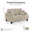 Luka 2-Piece Chenille Sofa Set-674056719-694236775