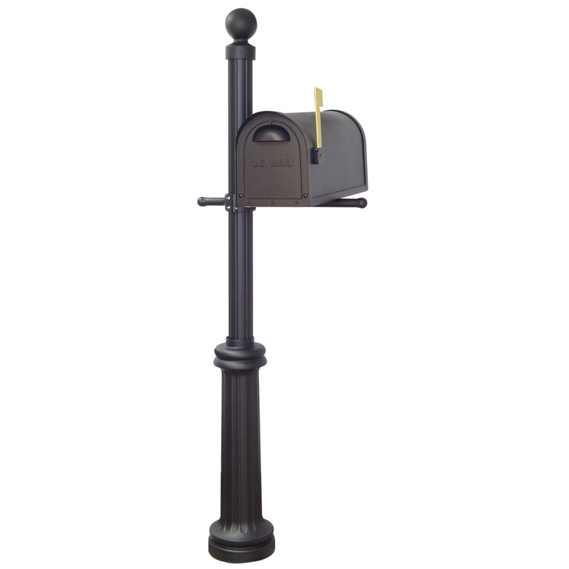 Classic Curbside Locking Mailbox, with Fresno Post Included