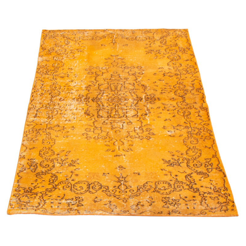 Tapis orange à transition de couleur Shabaz 3 pi 11 po x 6 pi 10 po