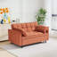 Canapé-lit modulaire en velours côtelé de 54,30 pouces avec causeuse convertible et lit escamotable pour salon moderne-303280719