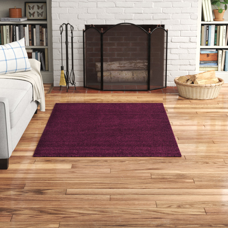 Tapis mauve aubergine Capwell, Rectangle 7 pi 10 po x 11 pi