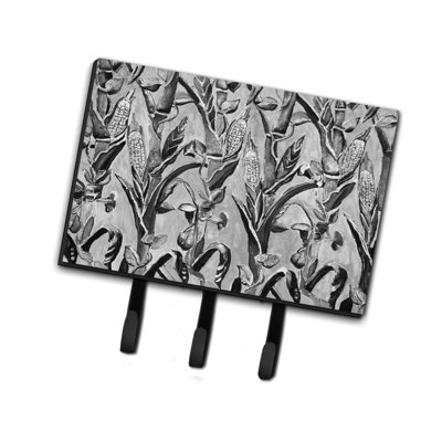 Metal Wall Organizer with Key Hooks