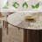 Fairmont 59" Round Sintered Stone Dining Table Seats 6-351538467