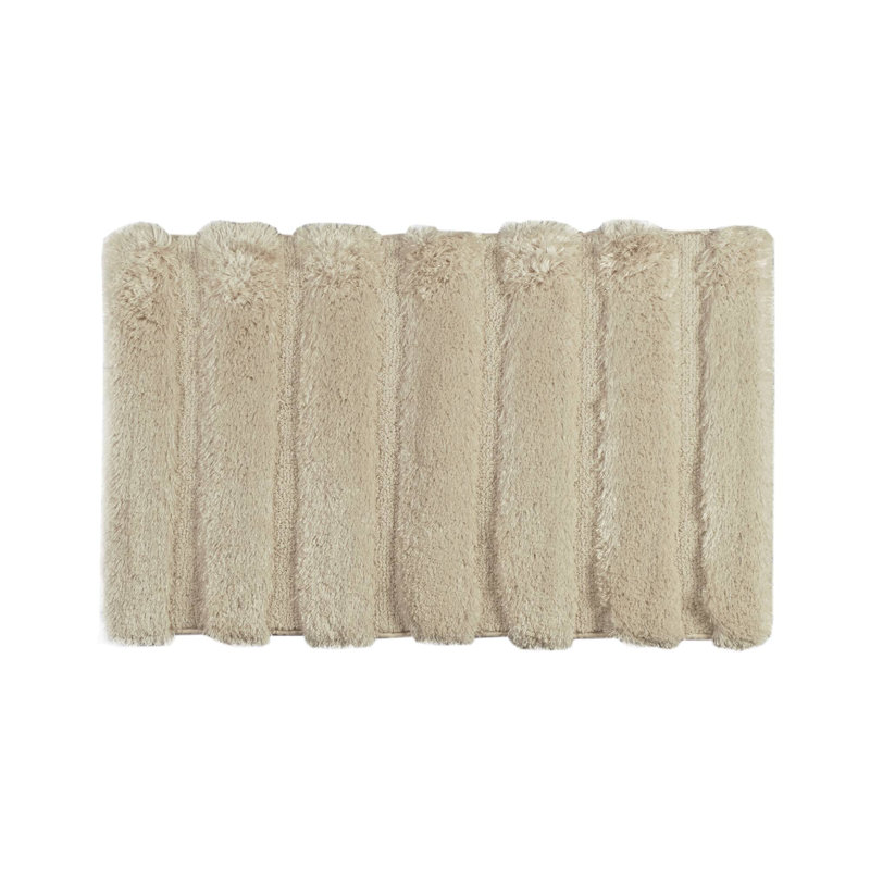 Tapis de salle de bain touffeté à grain de blé texturé 21,5 x 34,5 po Pearl Channel, L 21 po x L 34 po, Blé