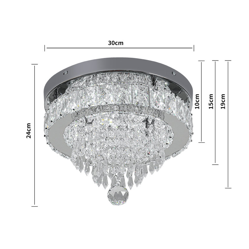 1-Light Round 30cm flush mount