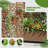 72" H x 35" W x 16" D Outdoor Metal Planter Box with Trellis Decor Raised Garden Bed with Lattice Panel and Wheels for Patio-27100850-27100851