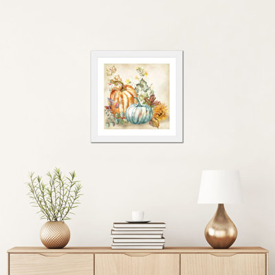 «Watercolor Harvest Pumpkin I» par Tre Sorelle Studios - reproduction d'art