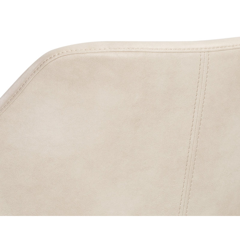 Upholstered Stool, Cream
