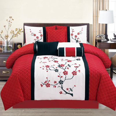 Excalibur Modern & Contemporary Polyester Floral Comforter