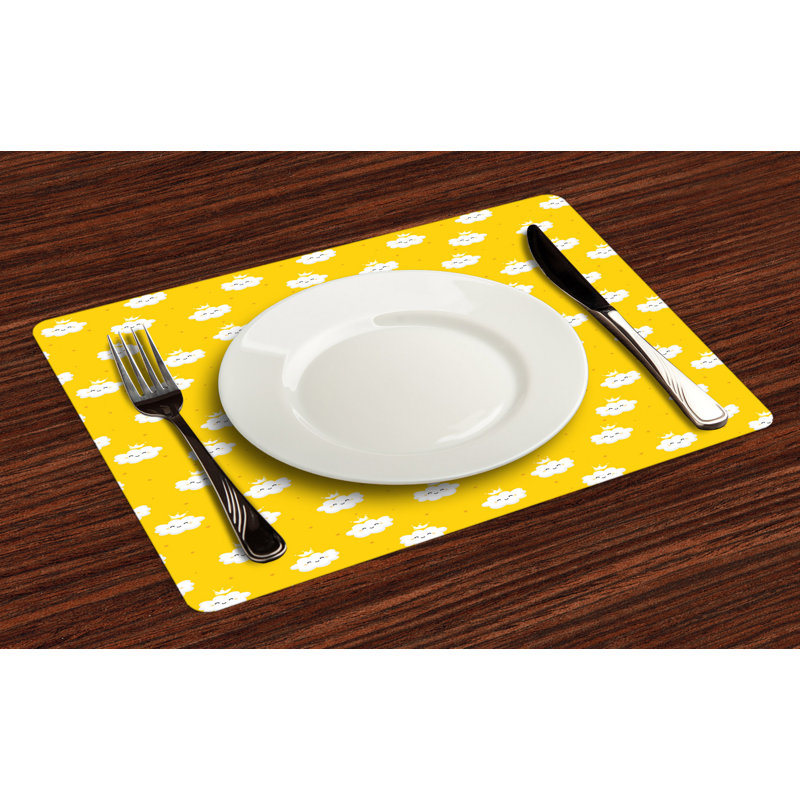 Polyester Abstract Rectangle Placemat