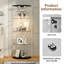 4-Tiers Glass Display Cabinet with LED Lighting-931535626-931535631